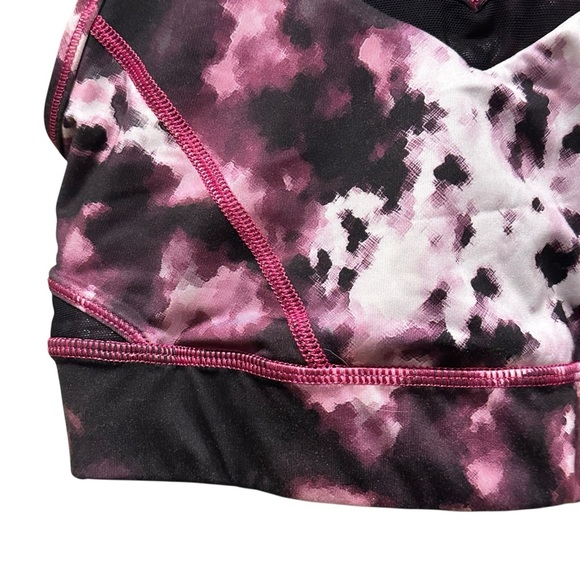 Lululemon Strap It Like It's Hot Mini Blooming Pixie Raspberry Multi Black Bra 6 - Picture 3 of 6